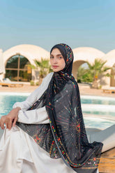Luna Printed Chiffon Scarf